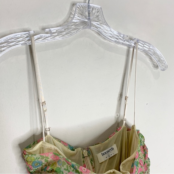 House of CB Ella Ruched Organza Mesh Mini Dress *Vintage Floral* - Picture 6 of 15